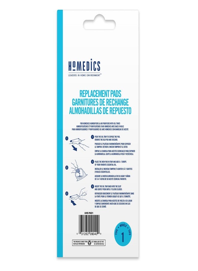 Homedics TotalClean Essential Oil Replacement Microfiber Pads, 10 Pack - Works with Homedics Humidifiers and Air Purifiers with Oil Tray, Renew and Refresh Your Air - Image 5